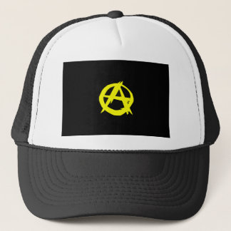 Anarcho Capitalism Black and Yellow Flag Trucker Hat
