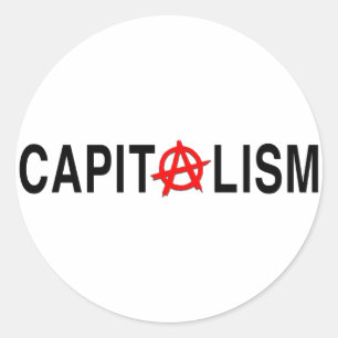Anarcho Capitalism Classic Round Sticker