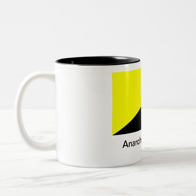 Anarcho- capitalism Two-Tone coffee mug (Left)
