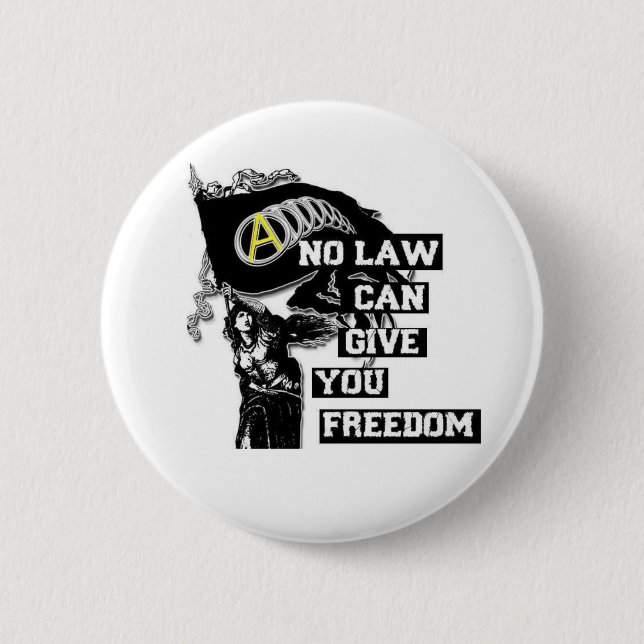 anarcho capitalist 6 cm round badge (Front)