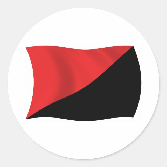 Anarcho-Syndicalism Flag Sticker (Front)