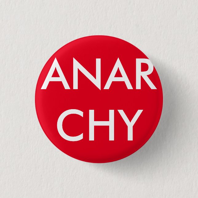 Anarchy 3 Cm Round Badge (Front)