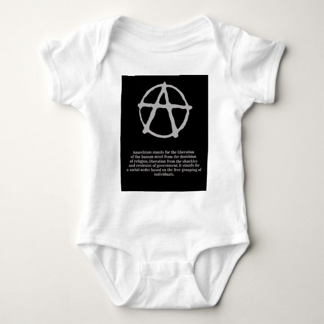 anarchy. baby bodysuit (Front)