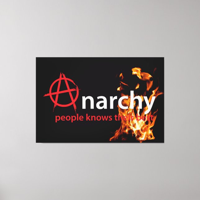 Anarchy Canvas Print (Front)