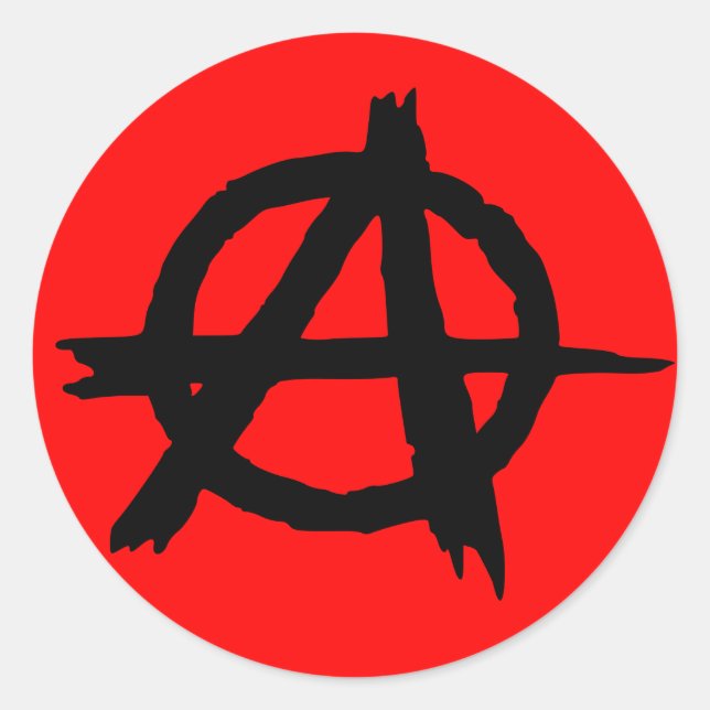 Anarchy Classic Round Sticker (Front)