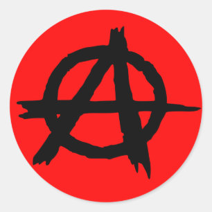 Anarchy Classic Round Sticker