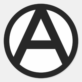 Anarchy Classic Round Sticker