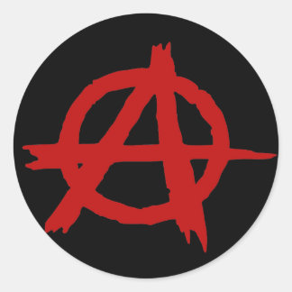 Anarchy Classic Round Sticker