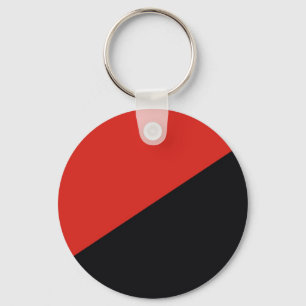 anarchy flag red black key ring