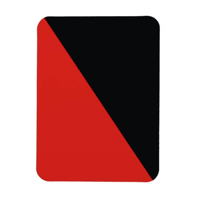 anarchy flag red black magnet (Vertical)
