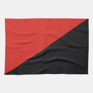 anarchy flag symbol punk communism socialism red b tea towel