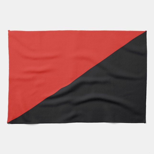 anarchy flag symbol punk communism socialism red b tea towel (Horizontal)