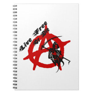 Anarchy Grim Reaper Spiral Notebook