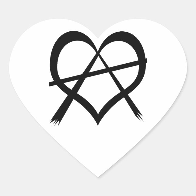 Anarchy Heart Sticker (Front)