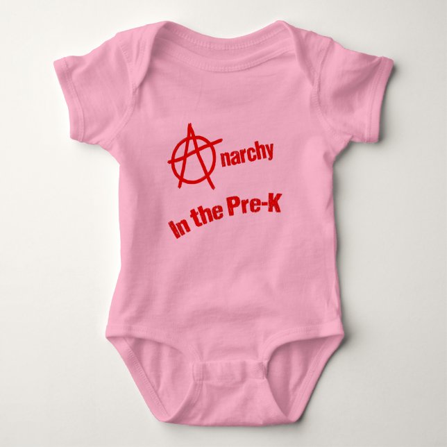 Anarchy in the Pre-K Baby Bodysuit (Front)