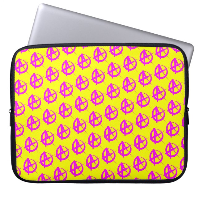 Anarchy Pattern Laptop Sleeve (Front)