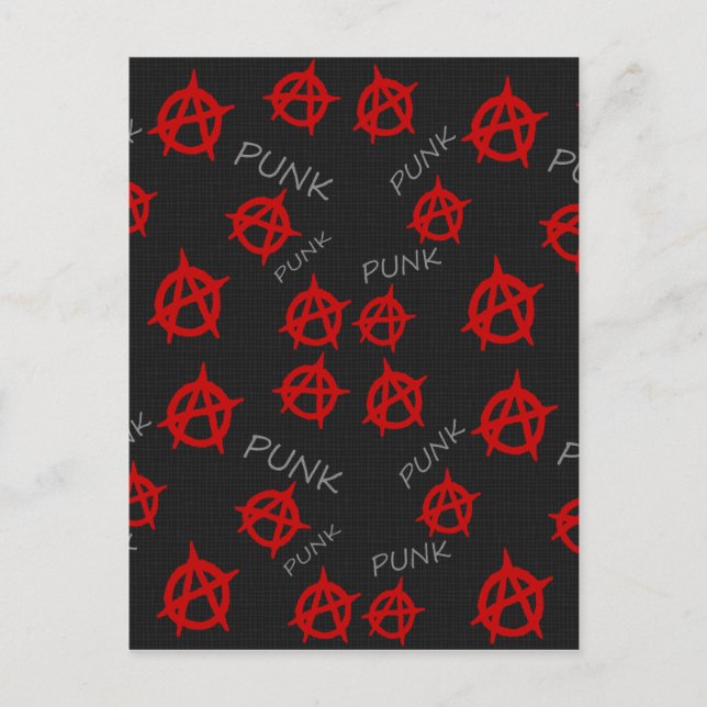 Anarchy pattern postcard (Front)