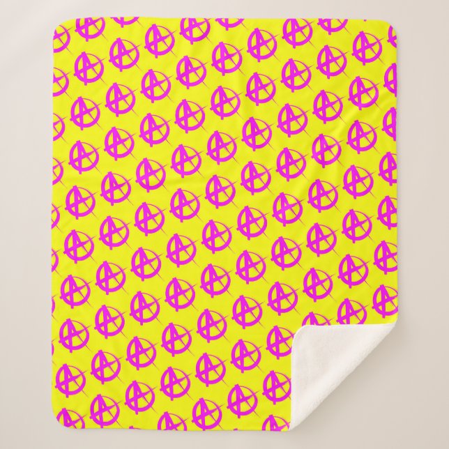 Anarchy Pattern Sherpa Blanket (Front)