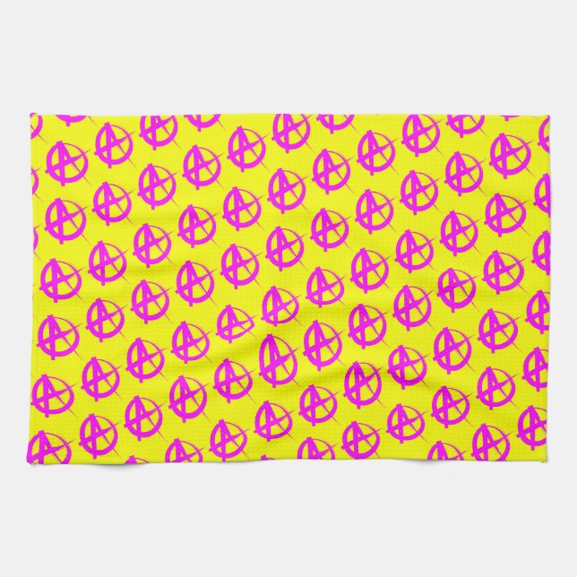 Anarchy Pattern Tea Towel (Horizontal)