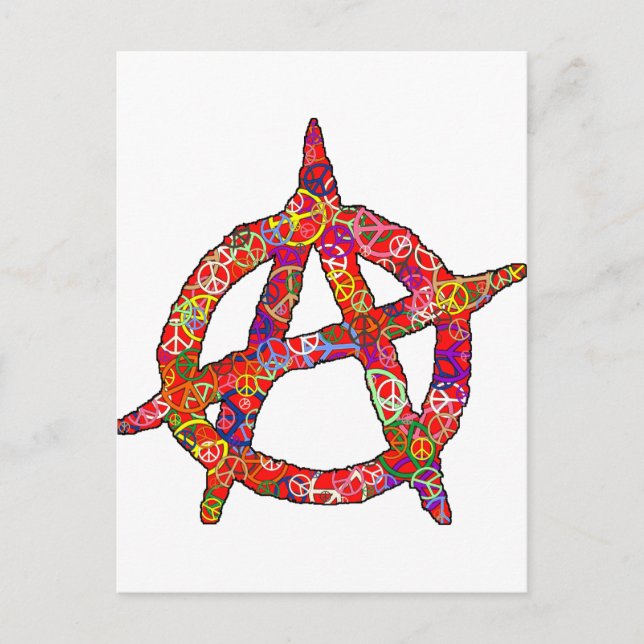 Anarchy Peace Plain Postcard (Front)
