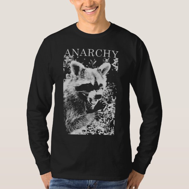 ANARCHY RACCOON FUNNY T-Shirt (Front)