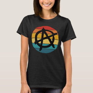 Anarchy Sign Anti Establishment Punk Rock Music Pu T-Shirt