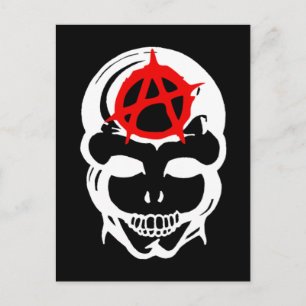 Anarchy Skull Postcard