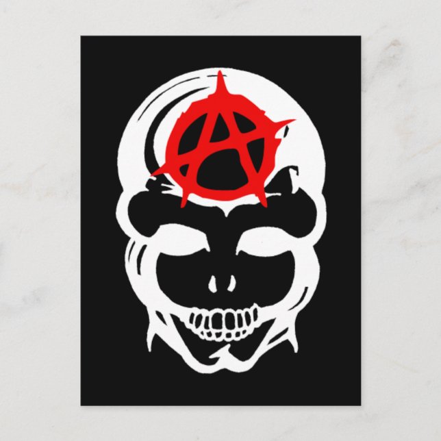 Anarchy Skull Postcard (Front)