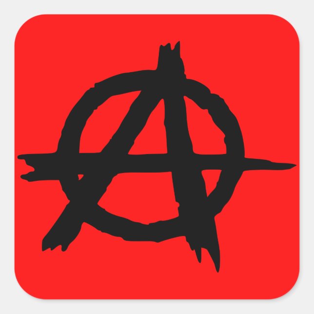 Anarchy Square Sticker (Front)