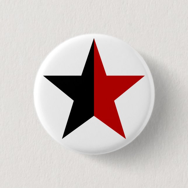 Anarchy Star Classic (black / red) 3 Cm Round Badge (Front)