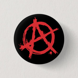 Anarchy Symbol 3 Cm Round Badge