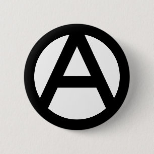 Anarchy Symbol 6 Cm Round Badge