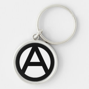 Anarchy Symbol Key Ring