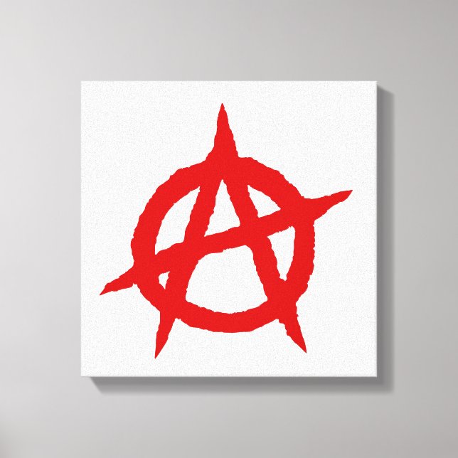 Anarchy symbol red punk music culture sign chaos p (Front)