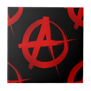 Anarchy symbol tile
