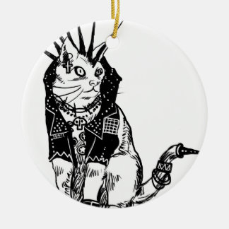 Anarkitty in the UK Ceramic Tree Decoration