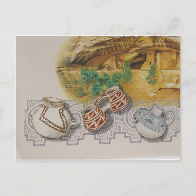 Anasazi Pottery Postcard (Front)