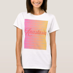Anastasia Name Design Pattern T-Shirt