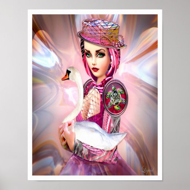 Anatidae Cyborg and Swan Poster (Front)