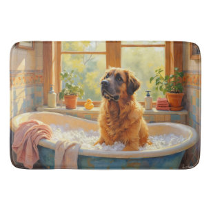 Anatolian Shepherd Bath Time Cozy Bathroom Decor Mat