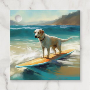Anatolian Shepherd Beach Surfing Painting Favour Tags