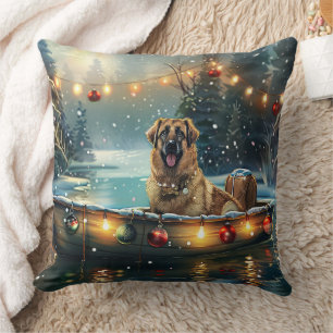 Anatolian Shepherd Christmas Festive Voyage Cushion