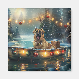 Anatolian Shepherd Christmas Festive Voyage Magnet