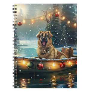 Anatolian Shepherd Christmas Festive Voyage Notebook