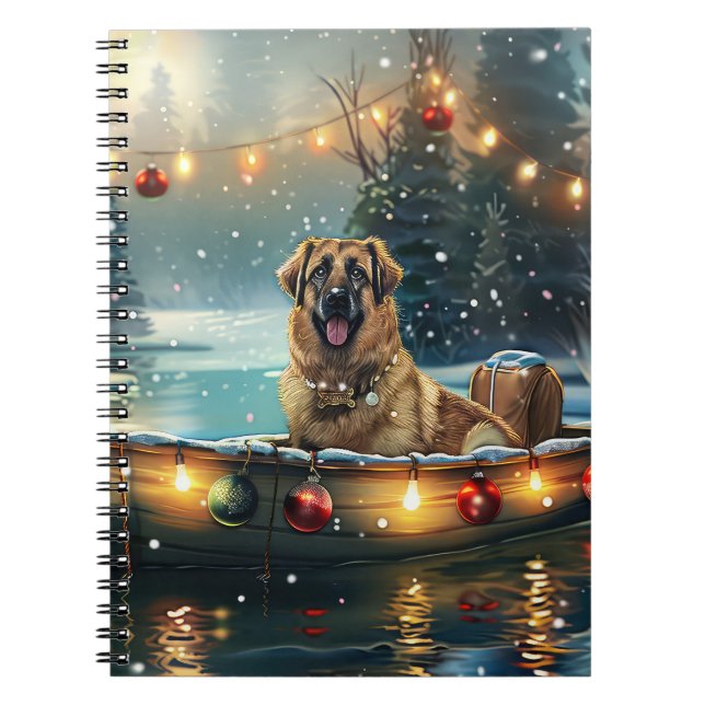 Anatolian Shepherd Christmas Festive Voyage Notebook (Front)