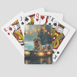Anatolian Shepherd Christmas Festive Voyage Playing Cards