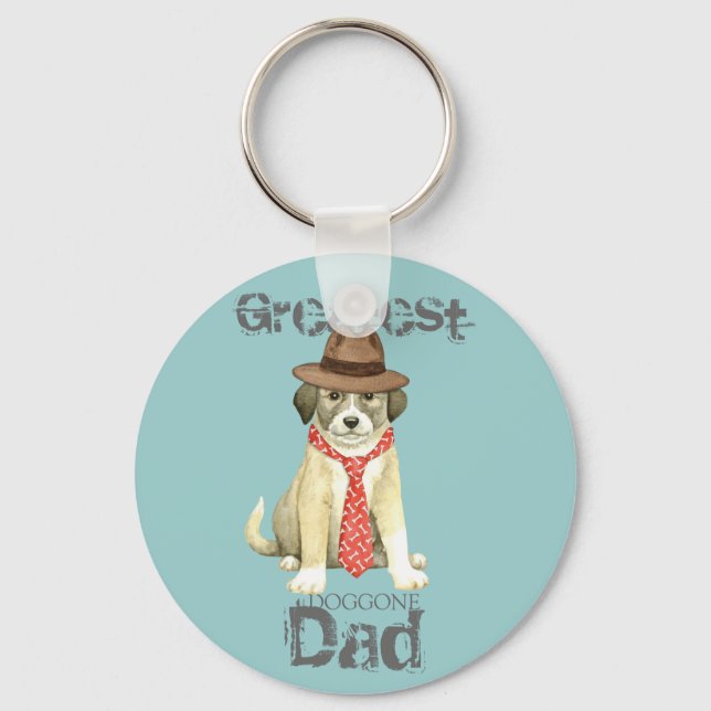Anatolian Shepherd Dad Keychain (Front)