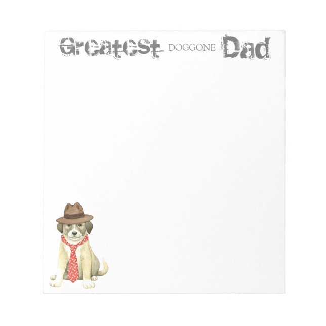 Anatolian Shepherd Dad Notepad (Front)