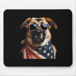 Anatolian Shepherd Dog 4th Of July American Indepe Mouse Pad
