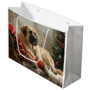 Anatolian Shepherd Dog Christmas Festive Large Gift Bag